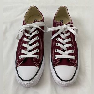 Maroon Low Top Converse